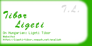 tibor ligeti business card